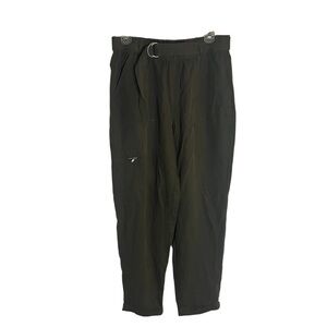 Joie Olive Green Cargo Pants Relaxed Fit Utility Style Size Medium Linen blend